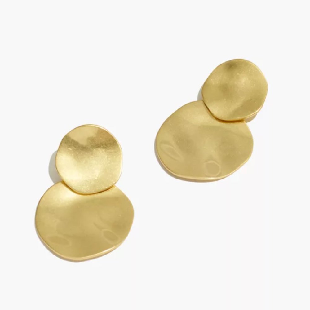 Madewell Hammered Disc Statement Earrings